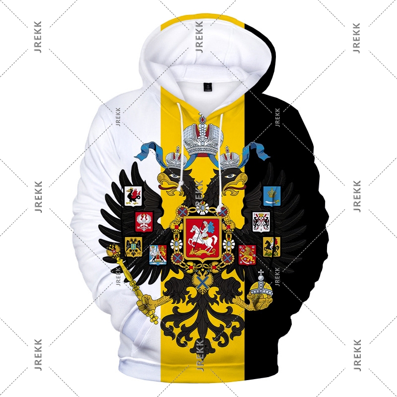 Street Fashion Russia - Russia Hoodie Men's Clothing Flag And