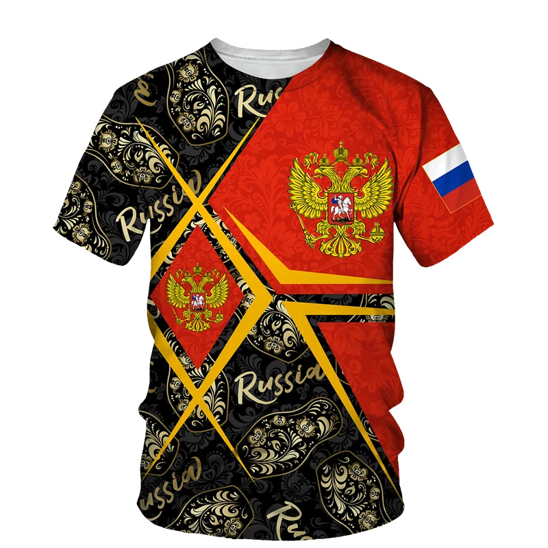 Street Fashion Russia - Russia Flag 3D Print T Shirt