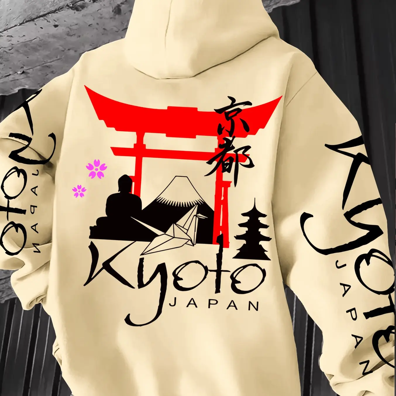 Street Fashion Kyoto - Japanese Y2K Style Design Elements Hoodie