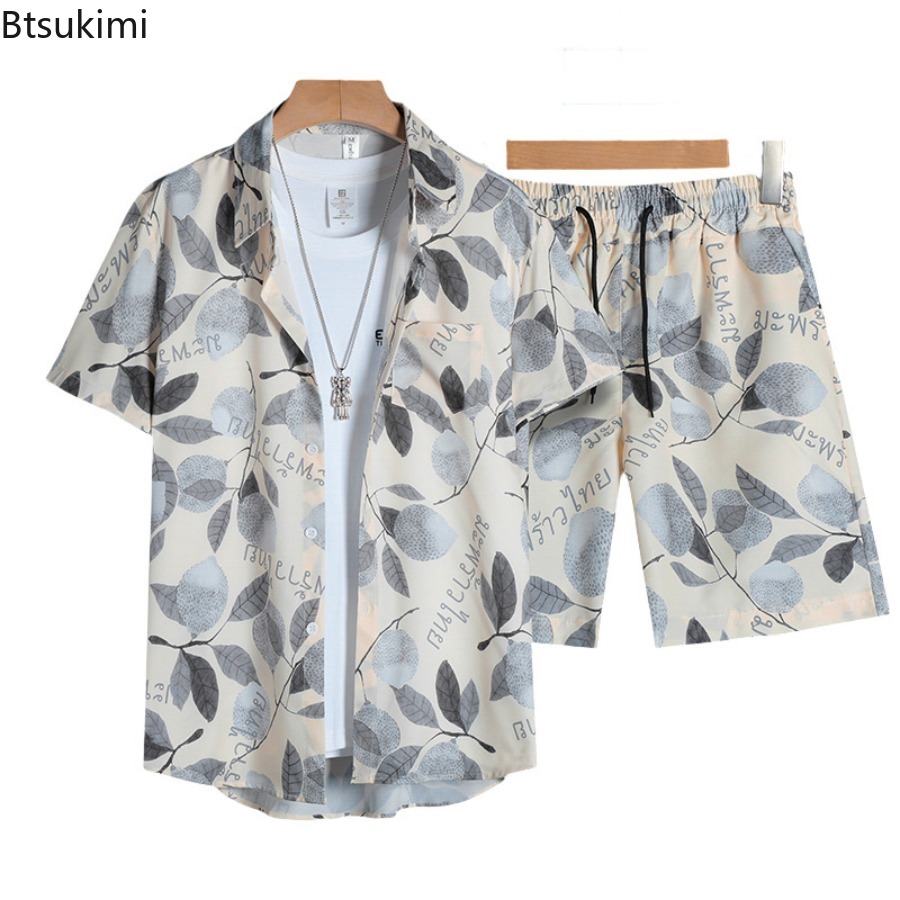 Street Fashion In China - 3D Printed Men's Short Sleeved Shirt