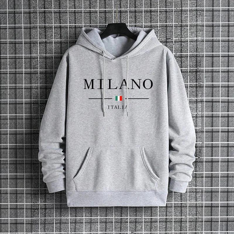 Street Fashion In Milan - Italy Milan Fashion Men's Hoodies 2025