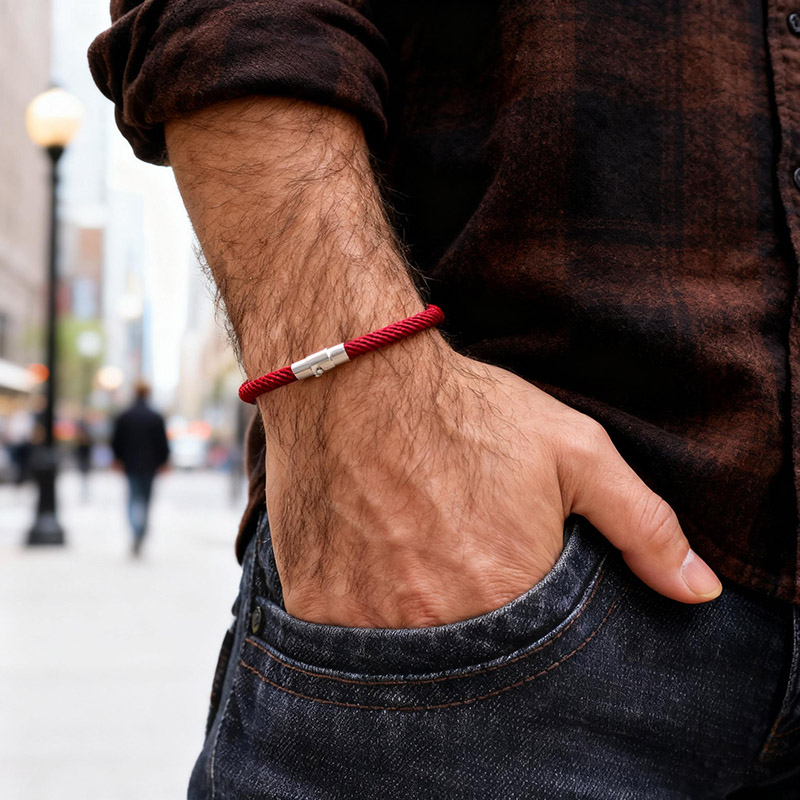 Street Fashion In Milan - Handmade Weaven Grade A String Bracelet
