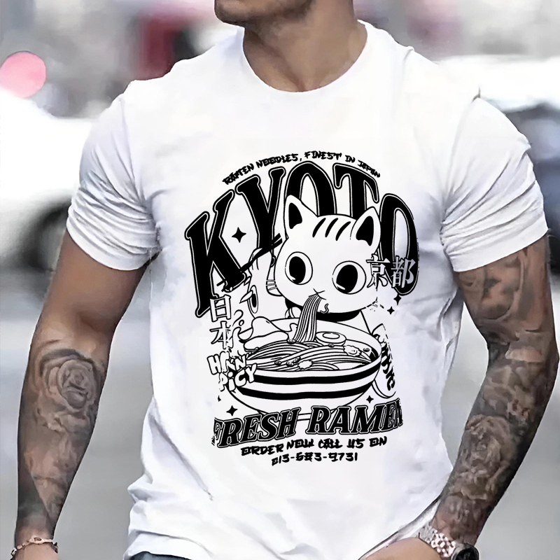 Cute Kyoto Cat Print Men Woman - Street Fashion Kyoto review and price