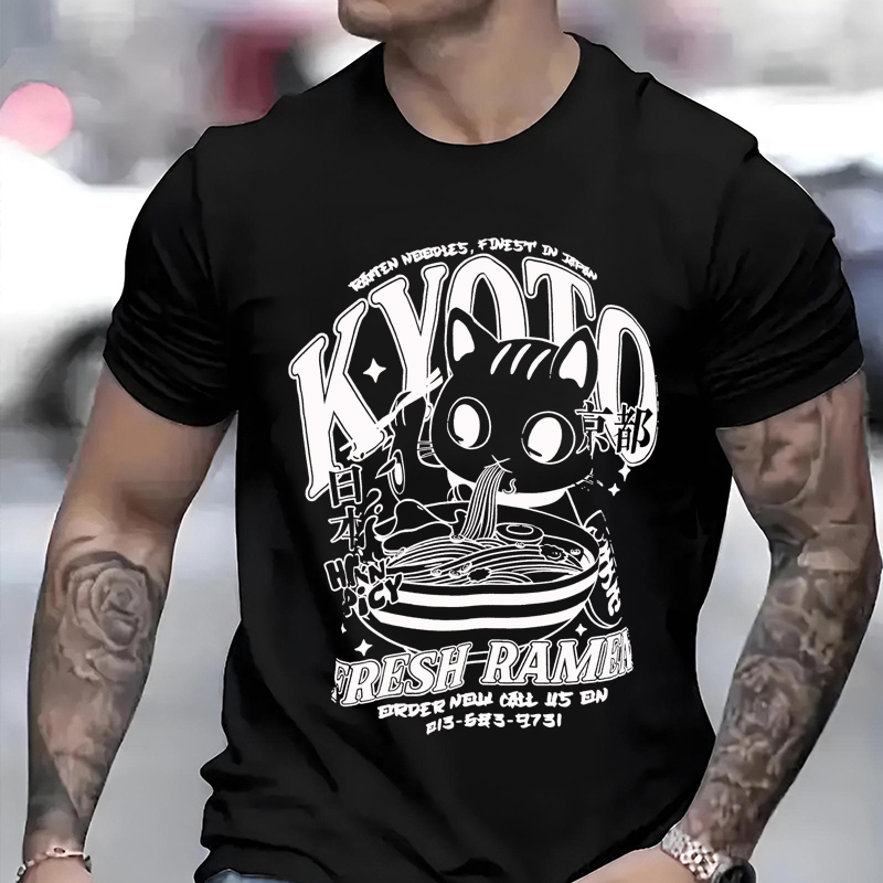 Cute Kyoto Cat Print Men Woman - Street Fashion Kyoto review and price