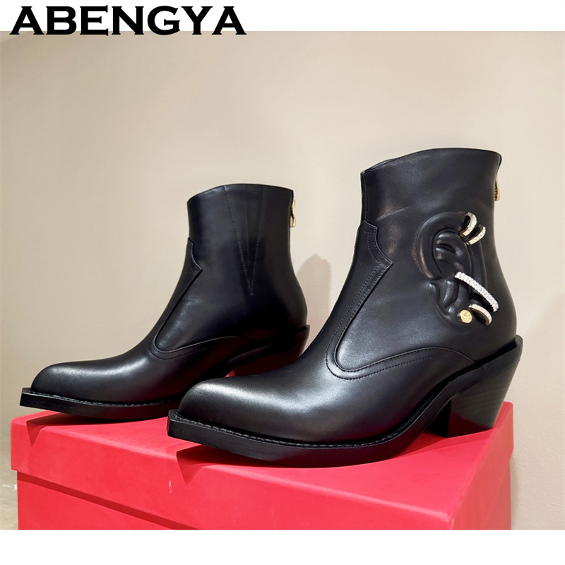 Quality Genuine Leather Chunky - Street Fashion Week review and price