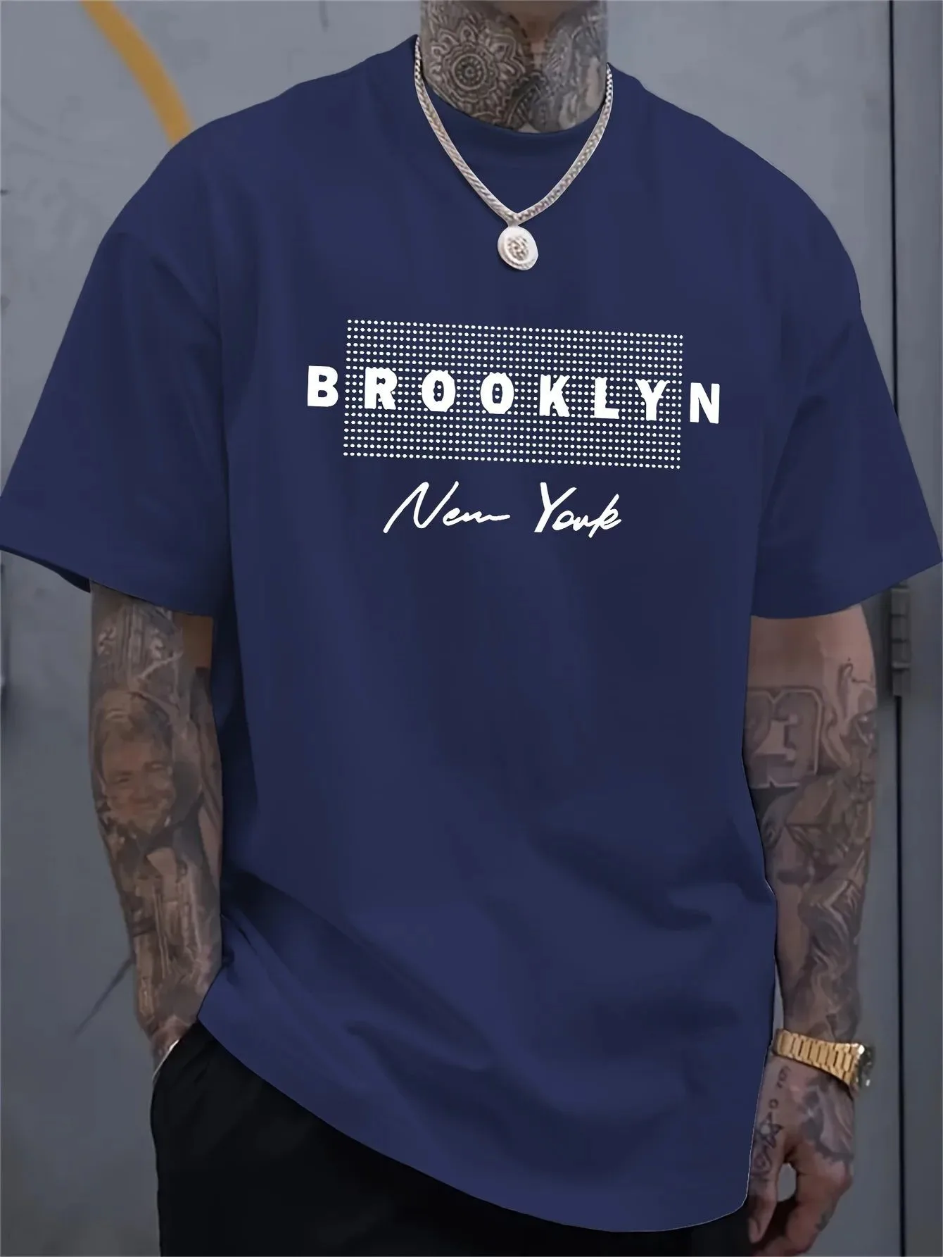 Men's New York Letter Printed  - Street Fashion In New York review and price