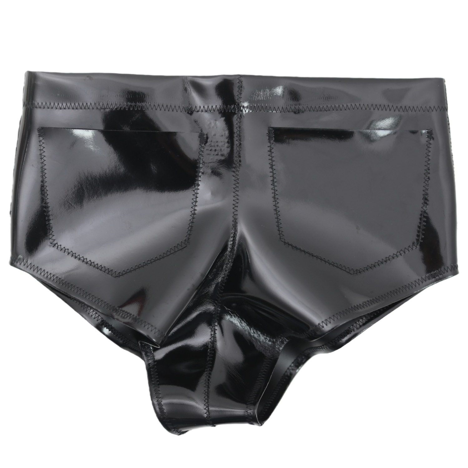 Women Men Glossy Pocket Shorts - Street Fashion Styles review and price