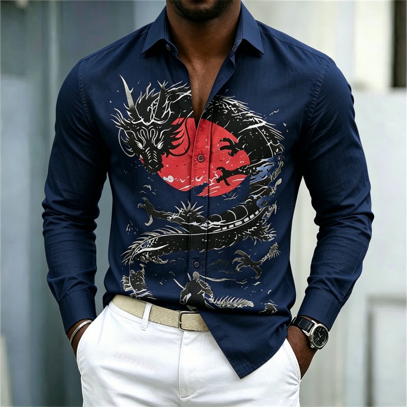 2026 New Men's Shirt White Bla - Street Fashion Styles review and price