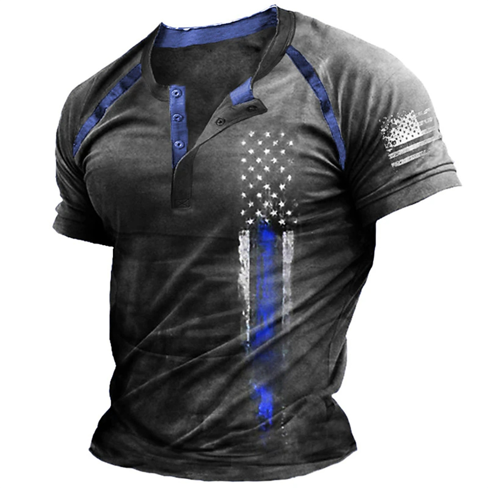 Funny 3D American Flag Print M - Street Fashion In China review and price