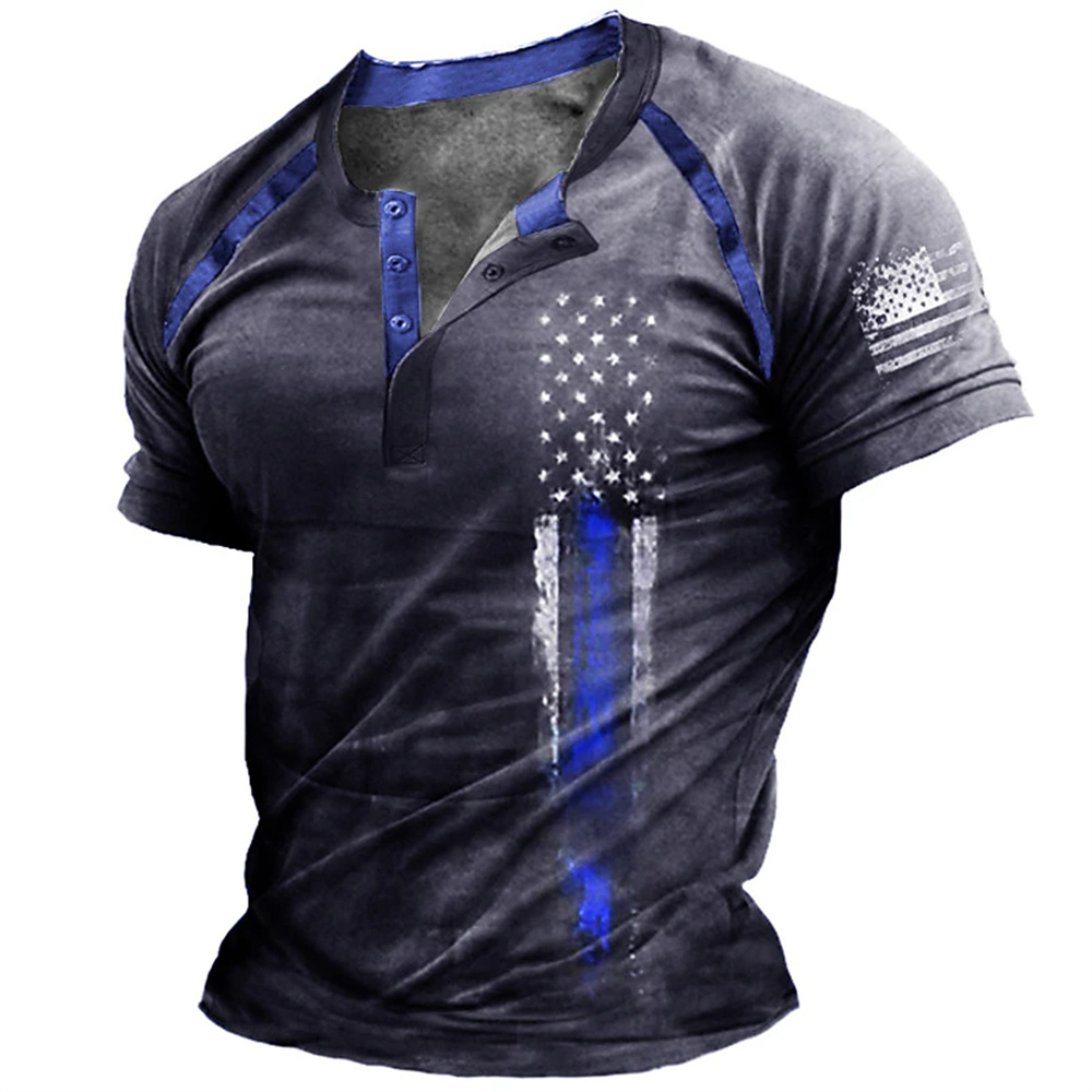 Funny 3D American Flag Print M - Street Fashion In China review and price
