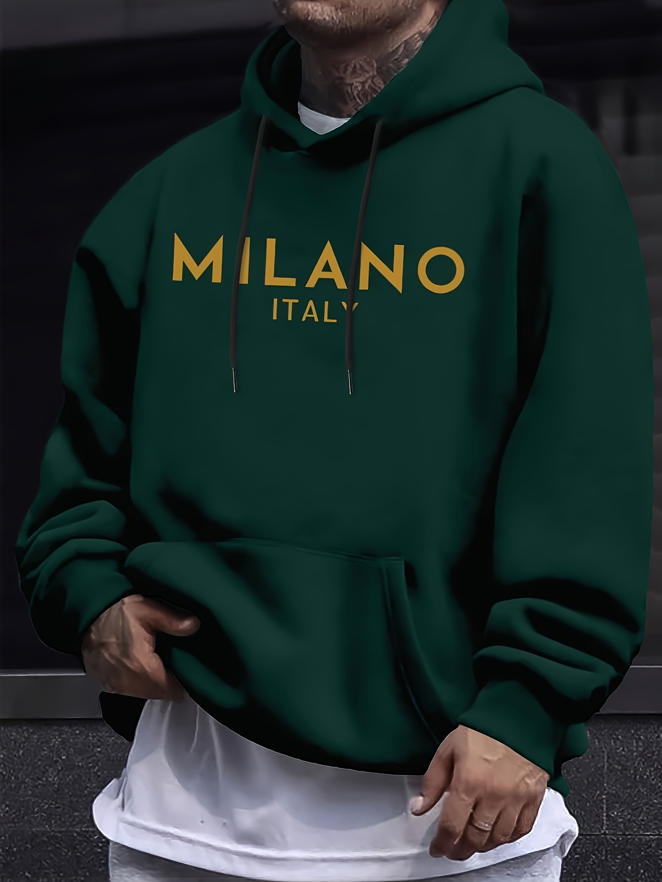 Milan Letter Men Women Hoodie  - Street Fashion In Milan review and price