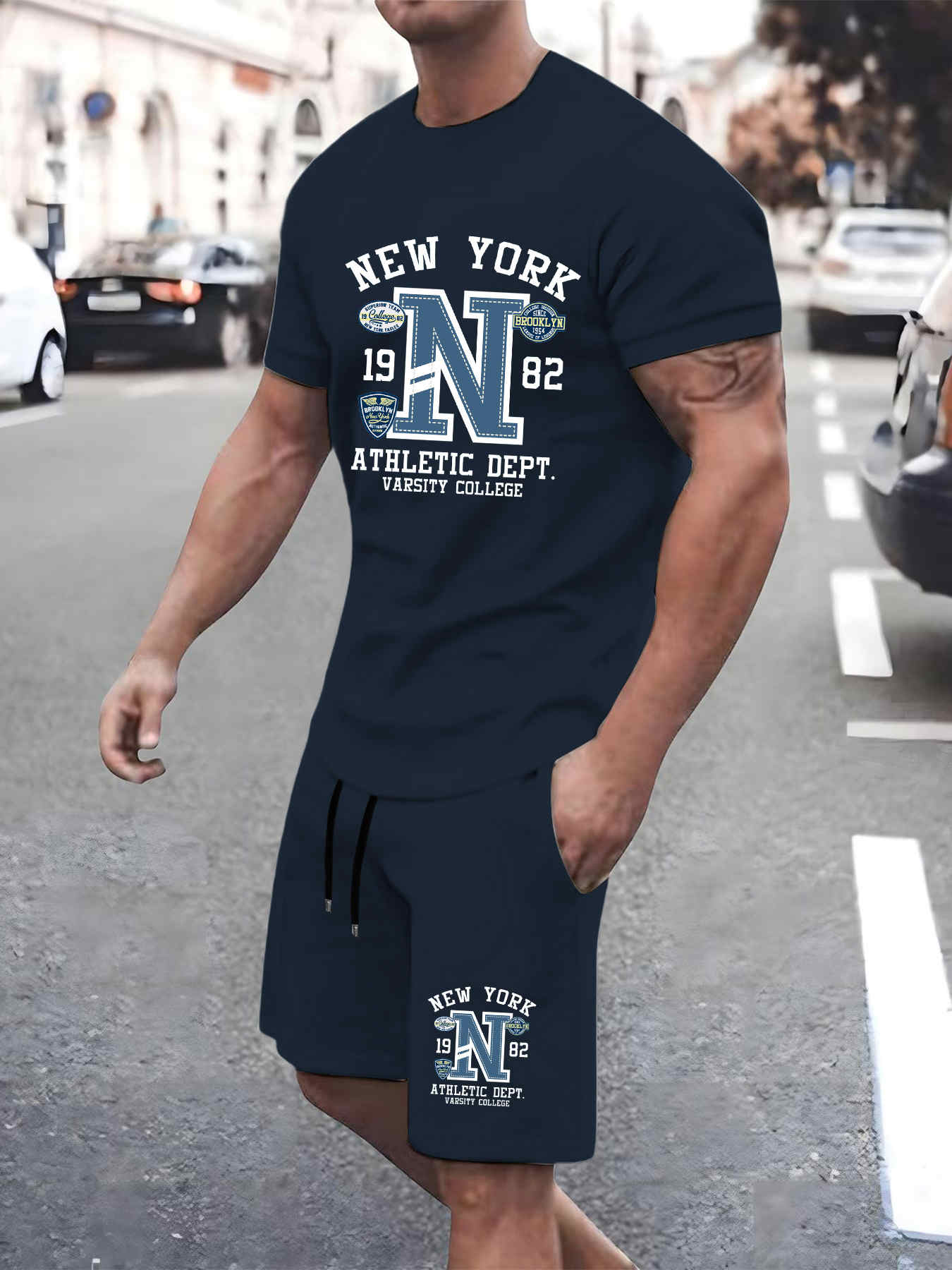 2025 New Summer Mens Set High  - Street Fashion New York 2025 review and price