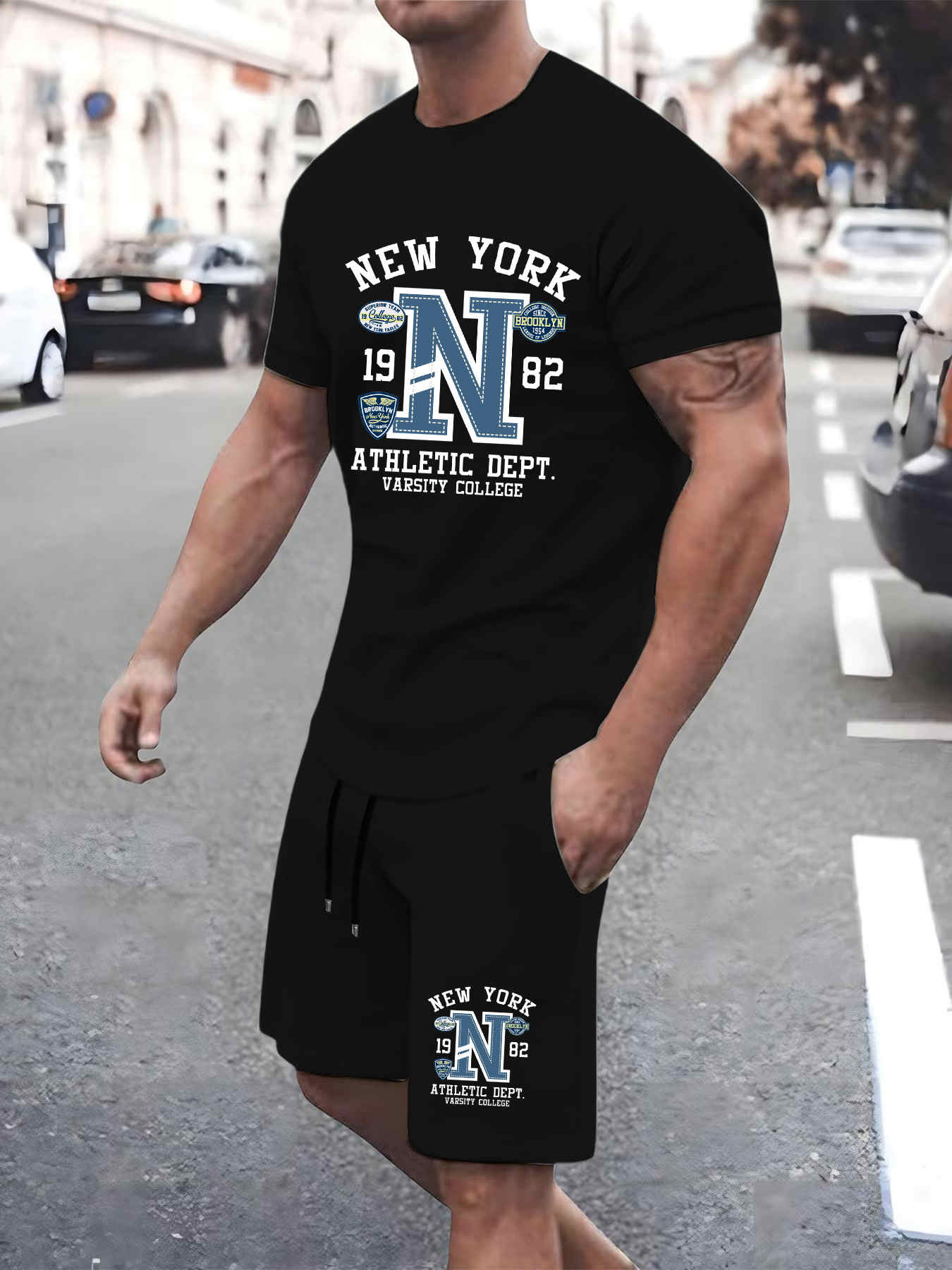2025 New Summer Mens Set High  - Street Fashion New York 2025 review and price