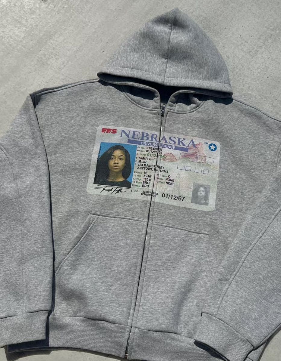 Y2K retro grey zip hoodies fas - Street Fashion In New York review and price