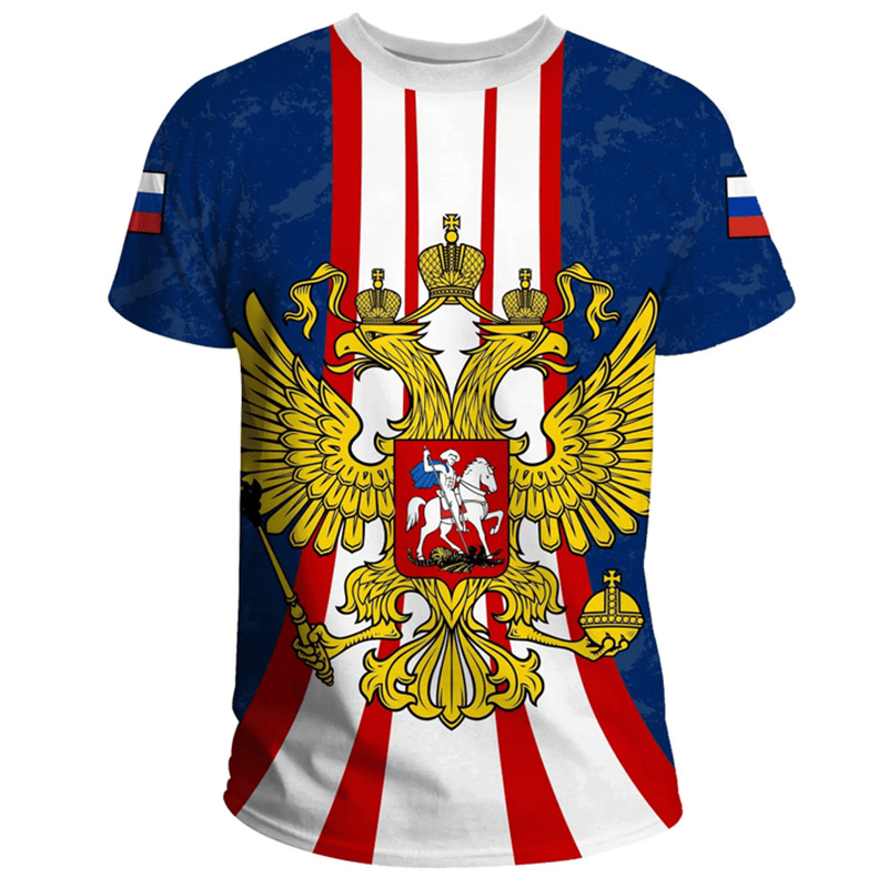 Fashion Russia Flag Badge T-sh - Street Fashion Russia review and price