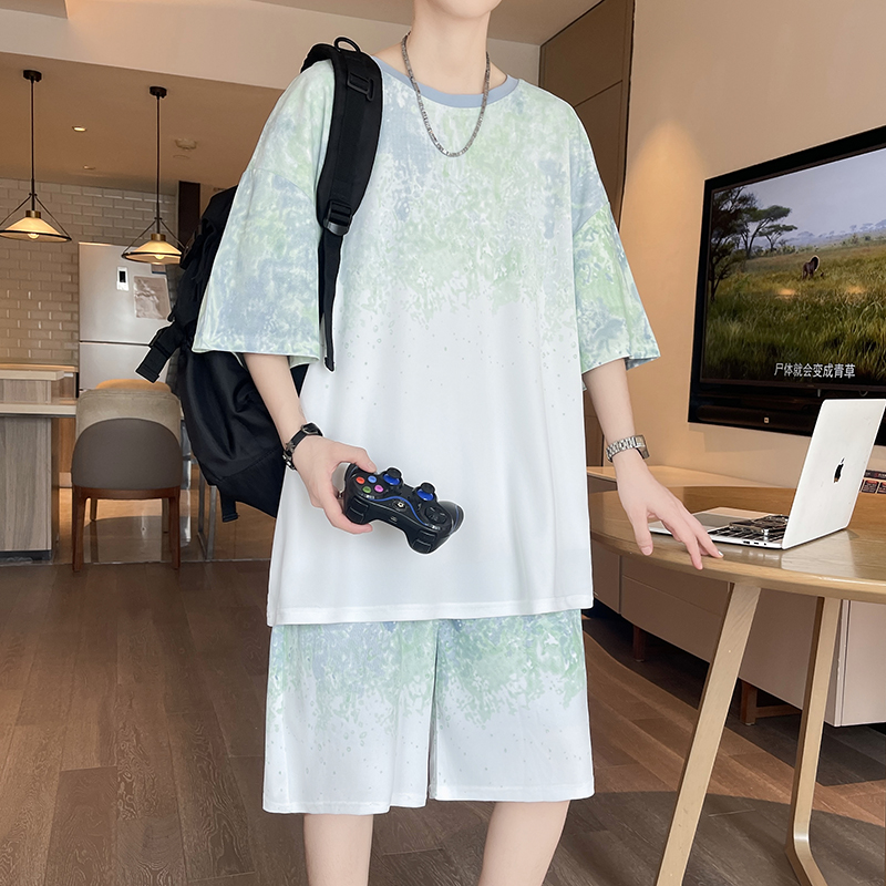 【Top 5-Point Pants】Men's T-Shi - Street Fashion In China review and price