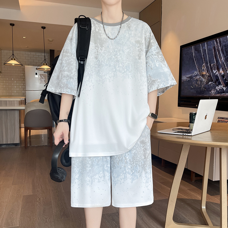 【Top 5-Point Pants】Men's T-Shi - Street Fashion In China review and price